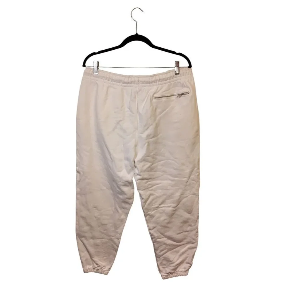 Jordan Baggy White Fleece Sweatpants Size XL